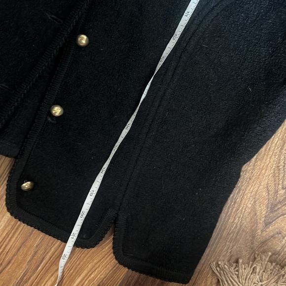 Geiger black waist jacket  fits like M, 100% wool - Picture 8 of 8